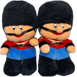 Plush Toy Soldiers ~ Set of Two ~ Holiday Guards ~ 16” Big & Tall ~ Nutcracker